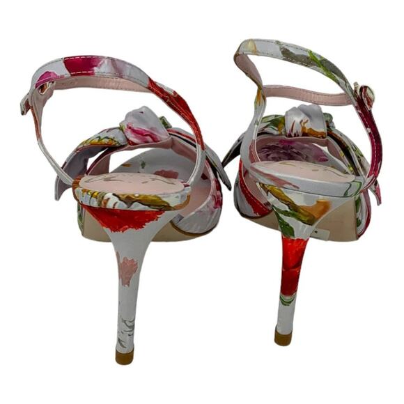 Ted Baker Neelia Floral Ankle Strap Sandal Size 8.5 NWT $225 MSRP - Picture 4 of 7